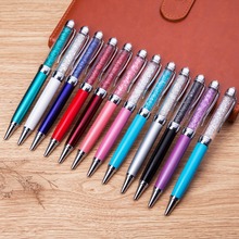 1000pcs/Lot PB2019 Cute Crystal Diamond Roller ballpoint pen Office School Stationery Metal ballpen can customized logo 2024 - buy cheap