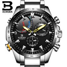 Mechanical Watch Men BINGER Automatic Men Watches Luxury Clock Relogio Masculino Waterproof 2018 New Energy display 2024 - buy cheap