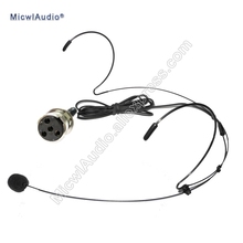 Headset Microphone Conference Stage Headworn Condenser Microphone Mini 4Pin XLR for Shure TA4F Black MicwlAudio 40-007 2024 - buy cheap