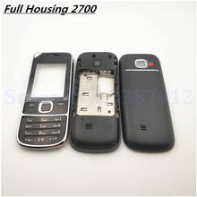 For Nokia 2700 Housing Cover Door Frame + Battery Back Cover + Keypad + Logo Free Delivery 2024 - buy cheap