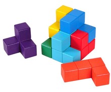 Разноцветная 3D деревянная головоломка для детей и взрослых 2024 - купить недорого