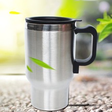 12 V 500ml Stainless Steel Thermos Heating Cup Car Auto Adapter Heated Kettle Travel Mug Auto Accessories Travel Camping 2024 - buy cheap