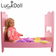 Вельветовая одежда с принтом LUCKDOLL, 18 дюймов, 43 см, аксессуары для кукол, игрушки для девочек, поколение, подарок на день рождения 2024 - купить недорого