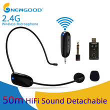 Mini micrófono inalámbrico portátil, 2,4G, megáfono, Radio, Bluetooth, para altavoces de PC, guía de reunión para profesores 2024 - compra barato