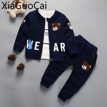 Toddler Boys Clothing Sets 2018 Autumn Children's Hoodies New Boy's Sweater Suits Kids Infant Casual Suit Hooded Boys Clothes 2024 - buy cheap