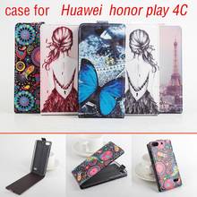 Кожаный чехол-бумажник с откидной крышкой для Huawei honor play 4C 5C 5 Y5 II Honor 5A LYO-L21 Y6 Pro Y3 II P9 10 P8 lite 2017 U8950 Nova bag 2024 - купить недорого