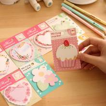 Cute Cartoon Notes Index Flag Sticky Notes Paper Stickers Memo Pad Bookmark Marker School Office Stationery 2024 - buy cheap