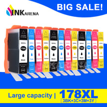 INKARENA 3 Set For HP 178 XL Photosmart 6510 6512 6515 6520 6521 7510 7515 B109a B109n B110a Printer 178XL Full Ink Cartridge 2024 - buy cheap