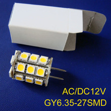 High quality 12V GY6.35 led lights,AC/DC12V 5050 27SMD GY6.35 led lamps,12V GY6.35 bulb(free shipping 50pcs/lot) 2024 - buy cheap