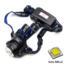 Q5 T6 L2 LED zoom Headlamp  XML XM-L2 18650 Zoomable head light lamp torch flashlight for fishing hunting camping 2024 - buy cheap