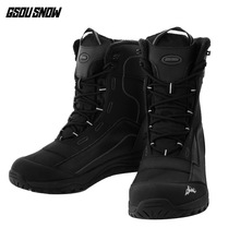 GSOU SNOW snow boots outdoor men high cut waterproof anti-skid hiking shoes winter Plus velvet Lining warm camping sneakers 2024 - buy cheap