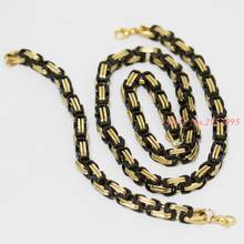 High Quality Chains Jewelry Set Stainless Steel Byzantine Necklace Bracelet set Wholesale Free Shipping party Gift 2024 - buy cheap