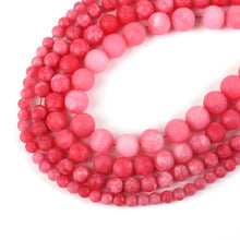 Hot Sale 6/8/10/12MM Frosted Red Stripes Rhodochrosite Round  Stone Loose Spacer Beads For DIY Jewelry Making Bracelet Necklace 2024 - buy cheap