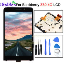 Pantalla LCD para móvil, montaje de digitalizador con pantalla táctil con piezas de repuesto de marco para Blackberry Z30, 4G 2024 - compra barato