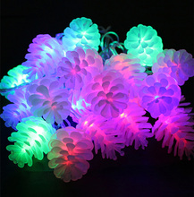 10M 38pcs Pinecone Fairy String Light Garland 8 Mode Outdoor Holiday String Light For Christmas Party Wedding Decoration 220V 2024 - buy cheap