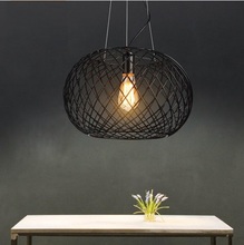 Loft Style Iron Net Droplight Edison Vintage Pendant Light Fixtures For Dining Room Industrial Lamp Decor Lamparas Colgantes 2024 - buy cheap