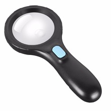 3x 8x Dual Lens Pocket Hand Magnifying Glass with LED Lights Illumination for Reading 2024 - buy cheap