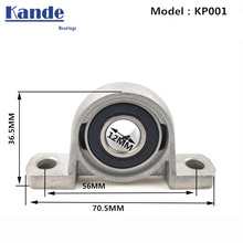 Rodamientos verticales en miniatura de aleación de Zinc KP001, 1 unidad, diámetro de 12mm, P001 2024 - compra barato