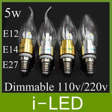 Светодиодная лампа E14 E27 86-265 в 5 Вт 5730 SMD 6 светодиодов cree 2024 - купить недорого