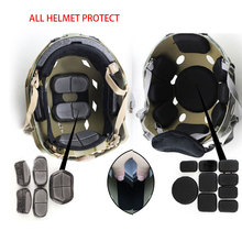 Almofada tática de eva epp para capacete, 2pad, substituição de almofada de suspensão, conjunto de almofada macia, acessórios para capacete 2024 - compre barato