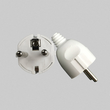 EU Plug  AC Power Adapter Socket 16A 250V Connector Cable Electrical Plug White  Male Converter Adaptor Detachable Plug 2024 - buy cheap