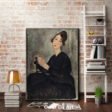 impression figures black skirt women portrait canvas printings oil painting printed on canvas home wall art decoration picture 2024 - buy cheap