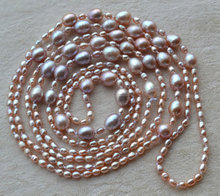Collar de perlas de agua dulce 100% auténtico, joyería hecha a mano AA de 3-8MM, 58 pulgadas 2024 - compra barato