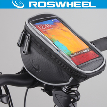 Roswheel capa de celular para bicicleta, bolsa à prova d'água para a frente e o quadro do guidão da bicicleta, touch screen de 4.2 "5" e 5.5" 2024 - compre barato