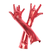 Guantes largos de piel sintética para mujer, manoplas sexys de aspecto húmedo de 50cm, para fetiche, fiesta, discoteca, juegos de adultos, productos sexuales, negro, dorado y rojo 2024 - compra barato