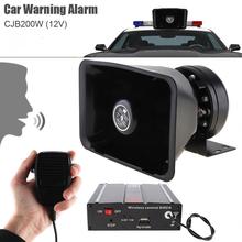 Weather-proof 12V 200W 9 Tone Loud Car Warning Alarm Police Siren Horn Speaker with MIC System 2024 - buy cheap