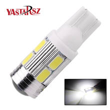 1pcs T10 194 W5W 10 SMD 5630 LED light High power 10smd 5730 led car parking bulb auto dome lamp yellow red blue white green 2024 - buy cheap