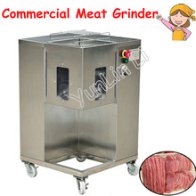 Procesador de carne móvil con 4 ruedas, picadora de carne de acero para moler, rebanar, QSJ-A 2024 - compra barato