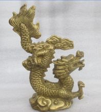 4.72 inch / China's rare manual hammer brass dragon statue 2024 - buy cheap