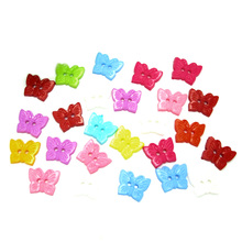 100 pçs misto borboleta acrílico botões de costura para roupas flatback cabochão scrapbooking artesanato decoração diy acessórios 2024 - compre barato