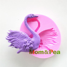 Mom & Pea-Molde de silicona con forma de cisne para decoración de tartas, Fondant, 3D, envío gratis, 0487 2024 - compra barato