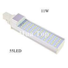 Lâmpada de led horizontal g24 e27 g23, smd2835, 5w, 7w, 9w, 11w, 13w, para iluminação interna e externa