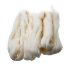 100g Cream White Wool Fiber Needle Felting Wool Tops Roving Spinning Weaving For Handmade DIY Craft Doll Felting Wool 2024 - buy cheap