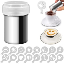 Molde de pulverización de espuma de capuchino, modelo de impresión de café de lujo, plantillas para pasteles, azúcar en polvo, Chocolate, Chocolate, café, ensamblaje de impresión D3 2024 - compra barato