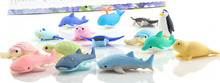 Ocean animal eraser iwako animal eraser 3d style rubber 15pcs/lot 2024 - buy cheap