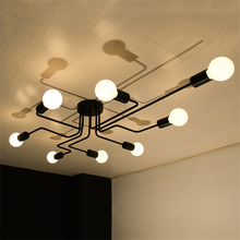 Nordic Loft ARM Ceiling Lights Retro Design Living Room Iron Coffee Shop Magic Bean Ceiling Lamps Dining Kitchen Lamps Home Deco 2024 - buy cheap