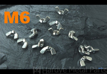 100pcs/lot DIN315 M6 Stainless steel wing nut (forged square wing/american stype) 2024 - купить недорого