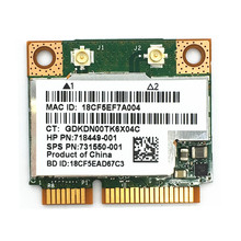 Беспроводная Bluetooth-карта Broadcom BCM943228HMB BCM43228 Half Mini PCI-e Wlan, поддержка Bluetooth 4,0, 300 Мбит/с, для 210 G1/820 G1 2024 - купить недорого