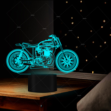 Motorcycle design 3D night light 7 changing color for bedroom decor led sleep lamp as creative gift or club decor 2024 - buy cheap