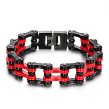 New punk jewelry direct sales titanium steel men 's bracelet  motorcycle chain 2024 - buy cheap