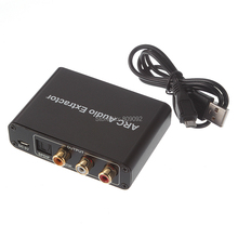 HDMI ARC аудио адаптер обратный канал Цифровой в аналоговый 3,5 мм L/R SPDIF Coaxail RCA конвертер экстрактор для ТВ 2024 - купить недорого