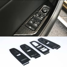 Fit For Subaru XV 2018 Car accessories 4pcs Carbon fiber style Interior Door Window Switch Panel Cover Bezel Trim Molding 2024 - buy cheap