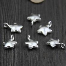 3pcs Handmade Thailand 925 Silver Star Charm Solid 925 Sterling Small Pendant Vintage Silver DIY Jewelry Mini Star Pendant 2024 - buy cheap