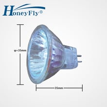 HoneyFly-bombilla halógena regulable MR11, lámpara halógena de 10W/20W, 12V, 2700-3000K, GU4, decoración interior de vidrio transparente, Blanco cálido, 3 uds. 2024 - compra barato