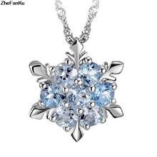Women Fashion Shiny Rhinestone Snowflake Pendant Short Chain Choker Necklace 2024 - buy cheap
