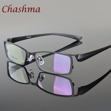 Chashma Brand Men Prescription Glasses Frame Alloy Frame TR 90 Temple Quality Eye Glasses Male Commercial Style Optical Glasses 2024 - buy cheap